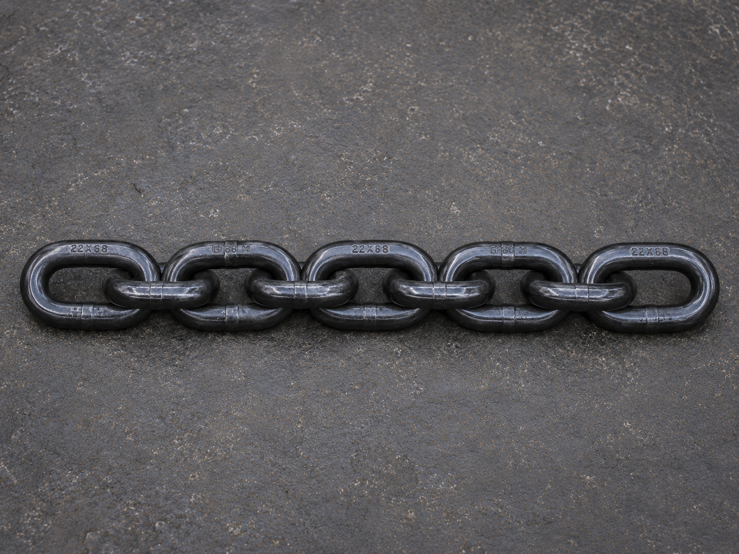 Heavy-duty round link mining chain